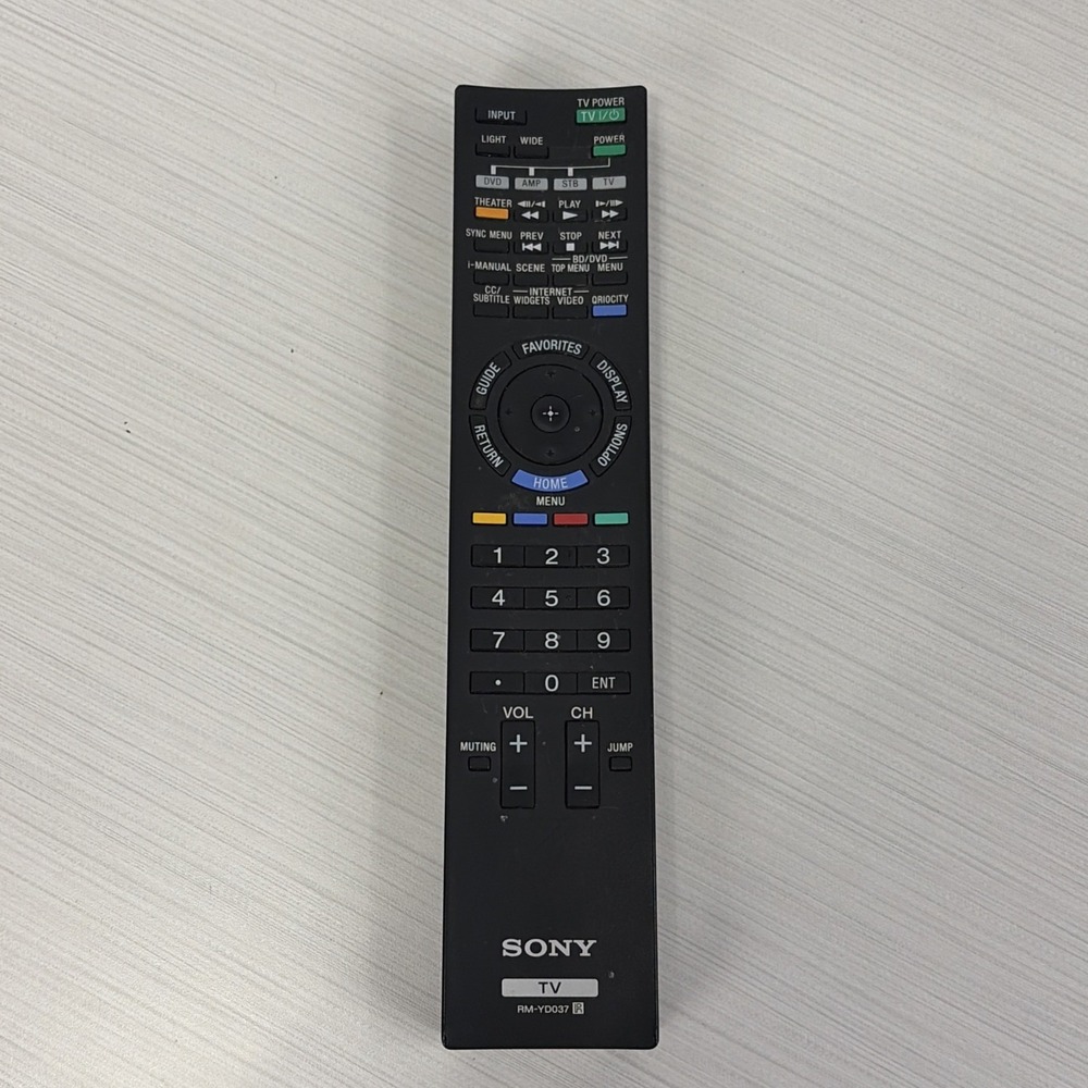 Original Sony TV RM-YD037 Remote Control KDL-52NX800 KDL-60NX800 Tested Works